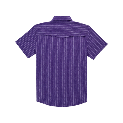 Men's Poncho "The Stockyard" Short Sleeve Pearl Snap Shirt