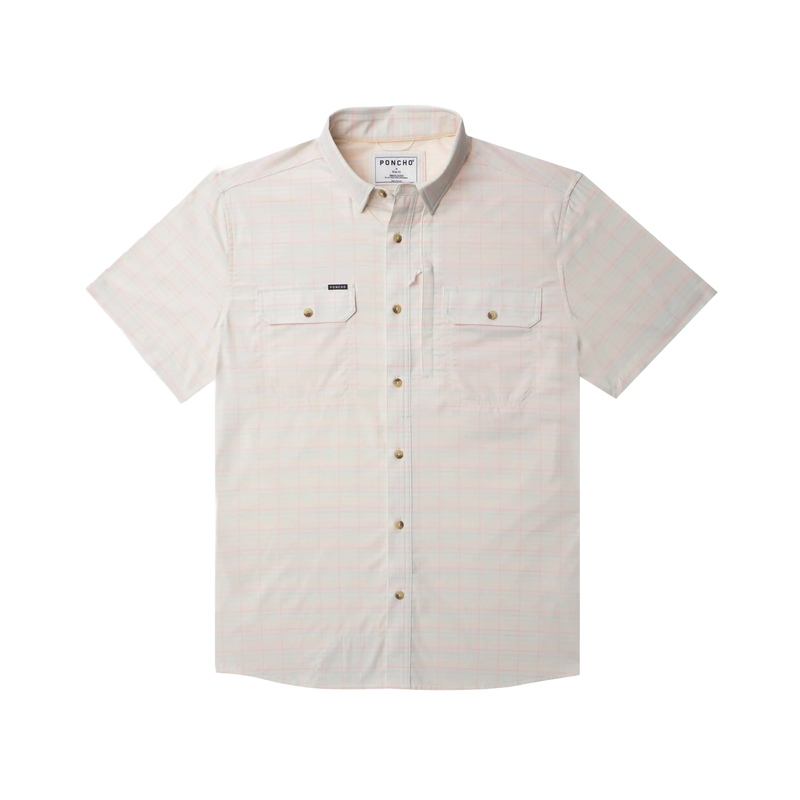 Men's Poncho Short Sleeve "The Suwannee" Button Up Shirt 