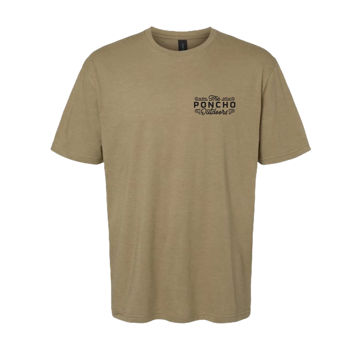 Poncho Men's Short Sleeve Tan Buck T-shirt 