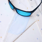 Men's Poncho The Tchoupitoulas White Short Sleeve Snap Shirt 