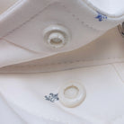 Men's Poncho The Tchoupitoulas White Short Sleeve Snap Shirt 