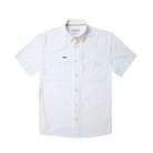 Men's Poncho The Tchoupitoulas White Short Sleeve Snap Shirt 