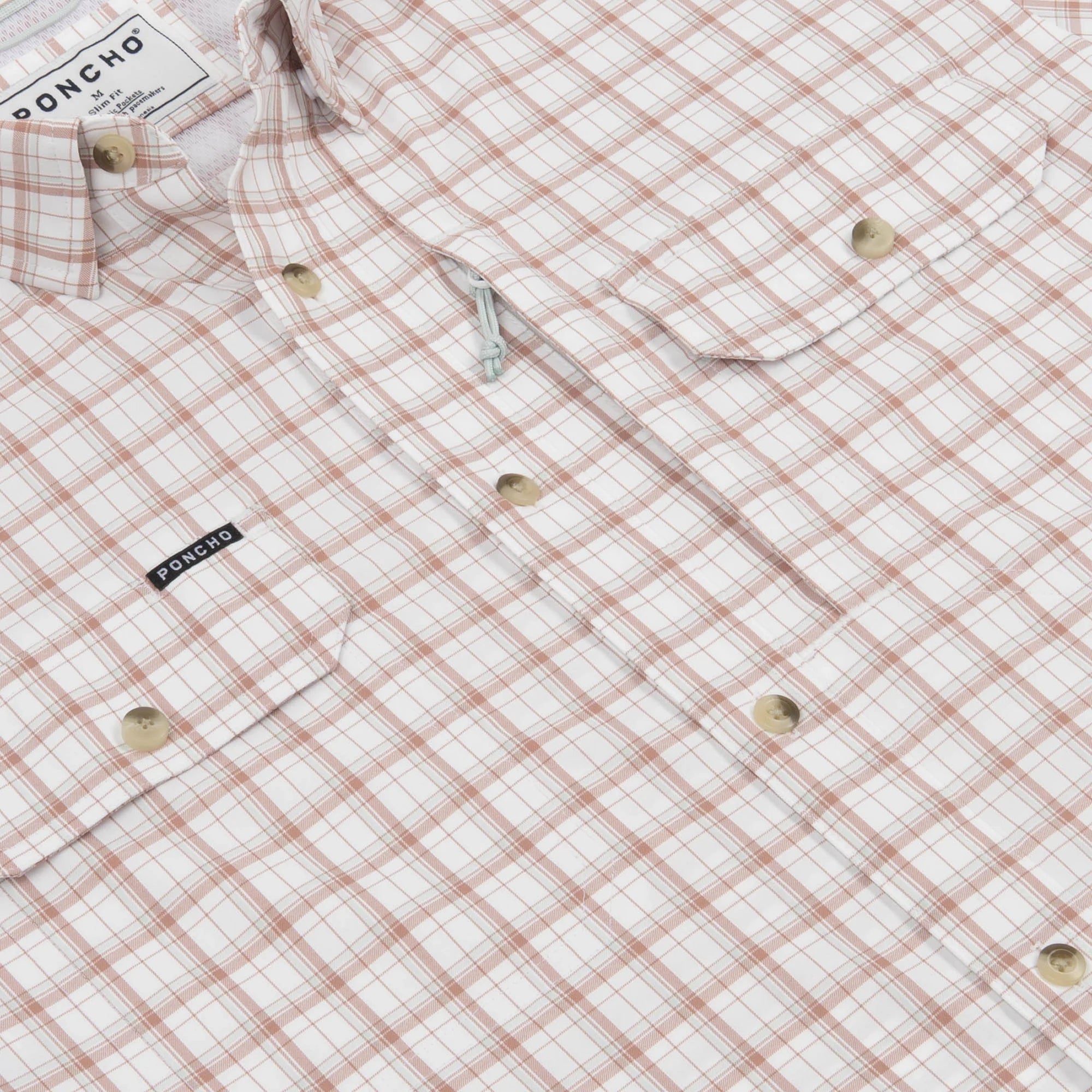 Poncho Men's The Truck Norris Short Sleeve Button Up Shirt 