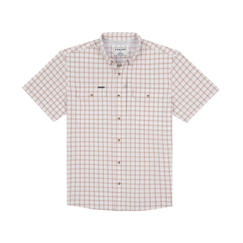 Poncho Men's The Truck Norris Short Sleeve Button Up Shirt 