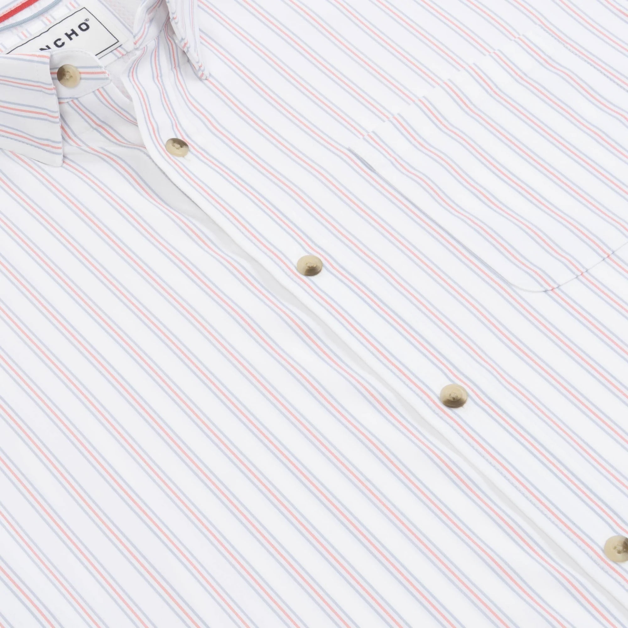 Men's Poncho "The Uncle Sam" Short Sleeve Button Up Shirt 