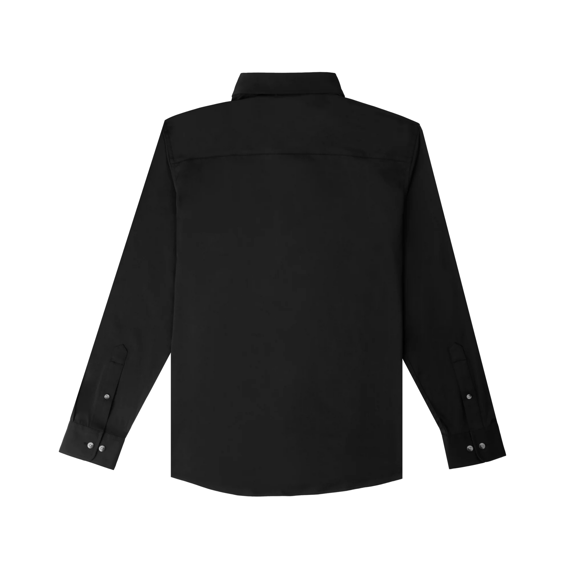 Men's Poncho "The Cast Iron" Black Long Sleeve Button Up Shirt 