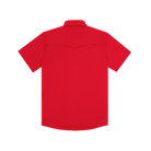 Poncho Men's Red "The Play Action" Pearl Snap Shirt 