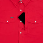 Poncho Men's Red "The Play Action" Pearl Snap Shirt 
