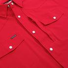 Poncho Men's Red "The Play Action" Pearl Snap Shirt 