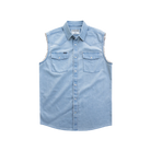 Men's Poncho "The Right To Bare Arms" Light Wash Sleeveless Snap shirt 