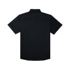 Men's Poncho Black "The Smokestack" Short Sleeve Button Up 