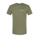 Men's Poncho Short Sleeve Green "The Trought Rider" T-shirt 