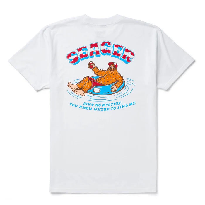 Men's Seager White Tubular T-shirt MTSP26TUBLWHT