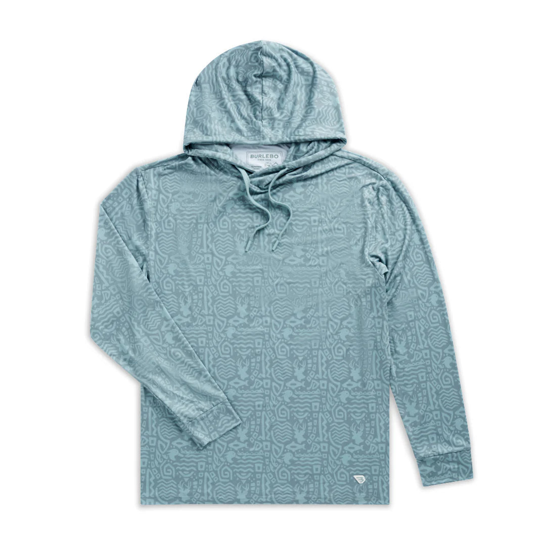 Men's Burlebo Sage Mayan Outdoors Performance Hoodie PH-MO-SGE