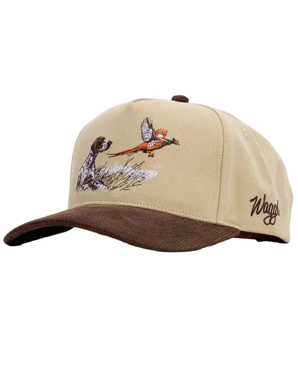 Waggle Men's Tan/Brown Upland Corduroy Brim Hat 