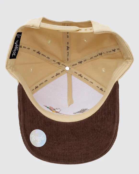 Waggle Men's Tan/Brown Upland Corduroy Brim Hat 