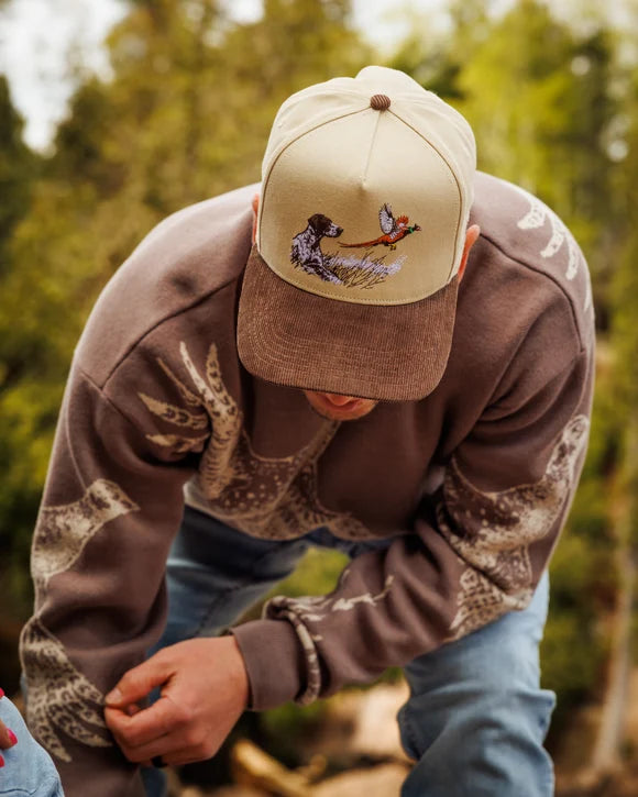Waggle Men's Tan/Brown Upland Corduroy Brim Hat 