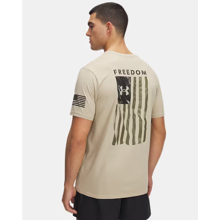 Men's Under Armour Desert Sand Freedom Flag 6004096-290