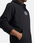 Under Armour Men's Black/Blue Wind Icon Fleece Camo Badge Hoodie 6013491-001