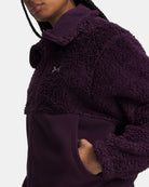 Under Armour Women's Purple Echo Basecamp Fleece Hoodie 6013503-526