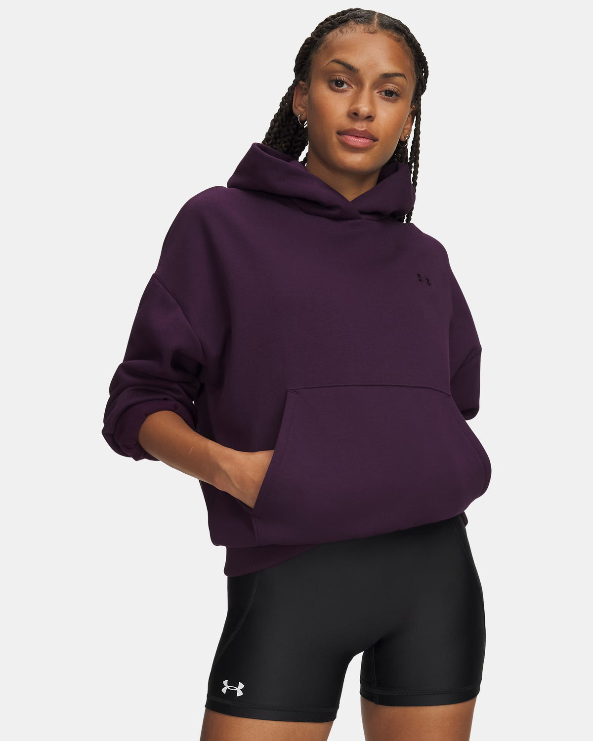 Under Armour Purple Echo Icon Fleece Hoodie 6013544-526