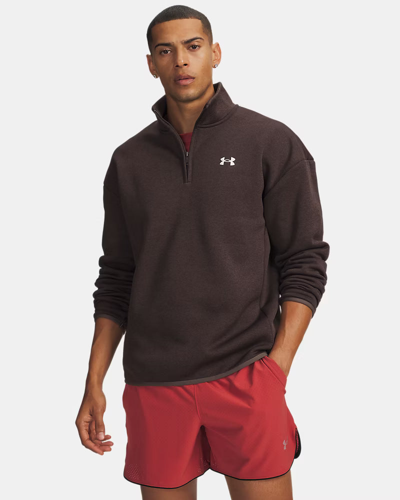 Under Armour Men's Peppercorn/White Fleece Twist Sweatshirt 6017113-200