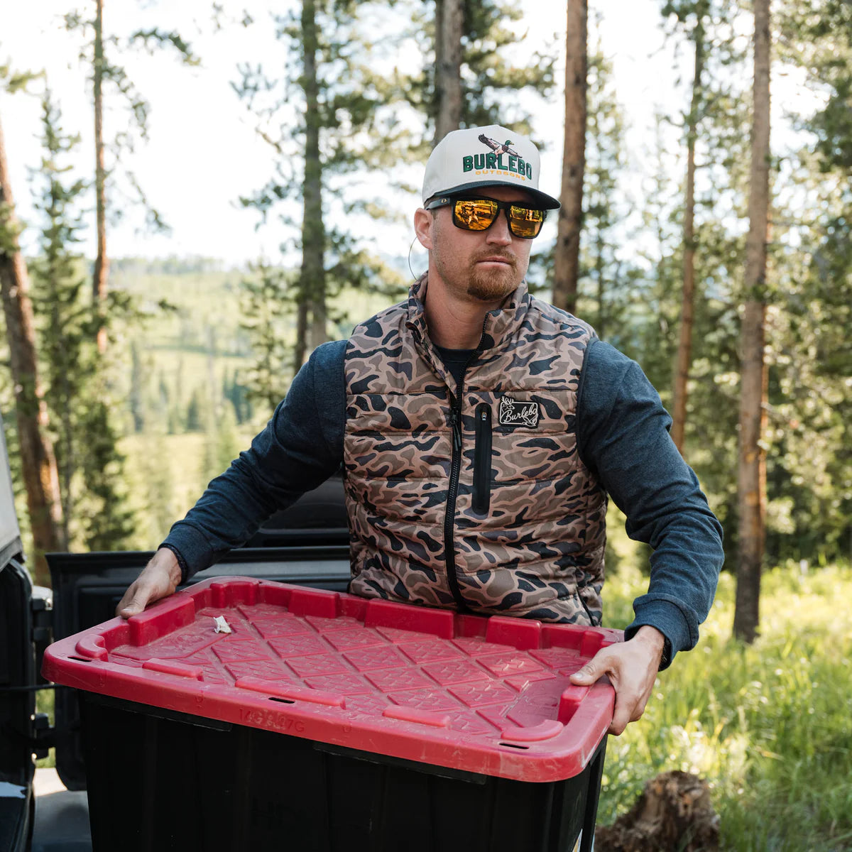 Men's Burlebo Gauge Camo Puffer Vest 