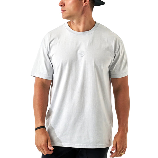 Men's Burlebo Vintage Washed Tee - Light Grey VWT-LG
