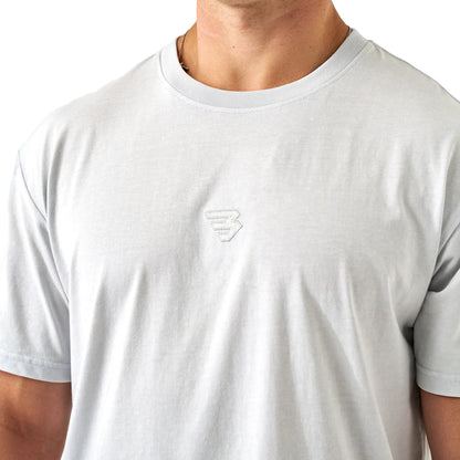 Men's Burlebo Vintage Washed Tee - Light Grey VWT-LG