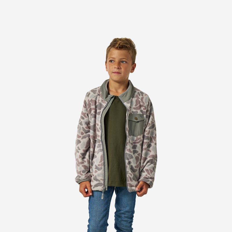 Burlebo Boy's Classic Deer Camo Microfleece Y-MICFZJ-CDC