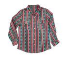 Girl's Twisted Filly Long Sleeve Pink Aztec Snap Shirt TF-1254Y-VPA