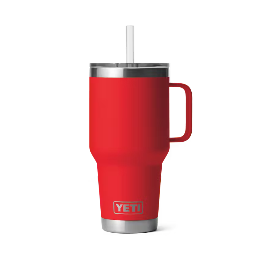 Yeti 35OZ Rescue Red Straw Mug Tumbler YRAM35STM-RR