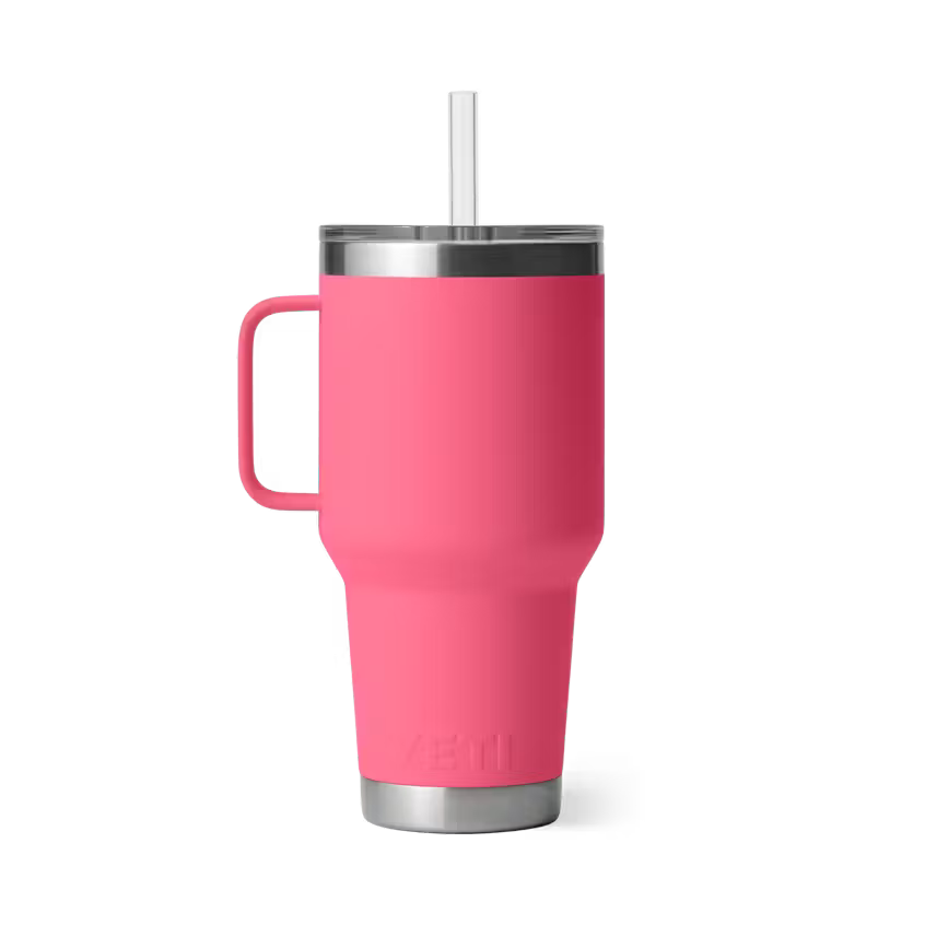 Yeti 35OZ Tropical Pink Straw Mug Tumbler YRAM35STM-TRPK