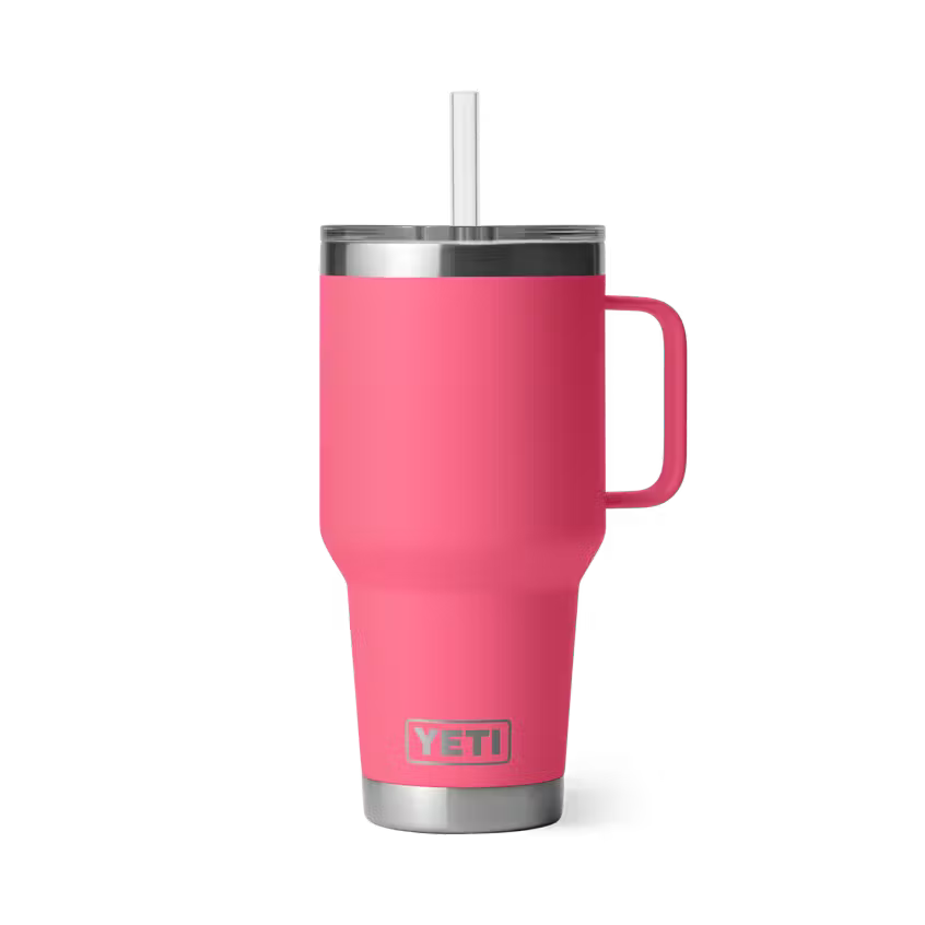 Yeti 35OZ Tropical Pink Straw Mug Tumbler YRAM35STM-TRPK