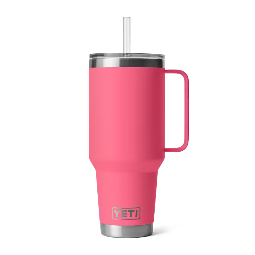 Yeti 42OZ Tropical Pink Straw Mug Tumbler YRAM42STM-TRPK