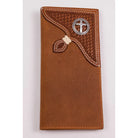 Men's Cowboy Chrome Tan Rawhide Wrangler Cross Rodeo Style W518