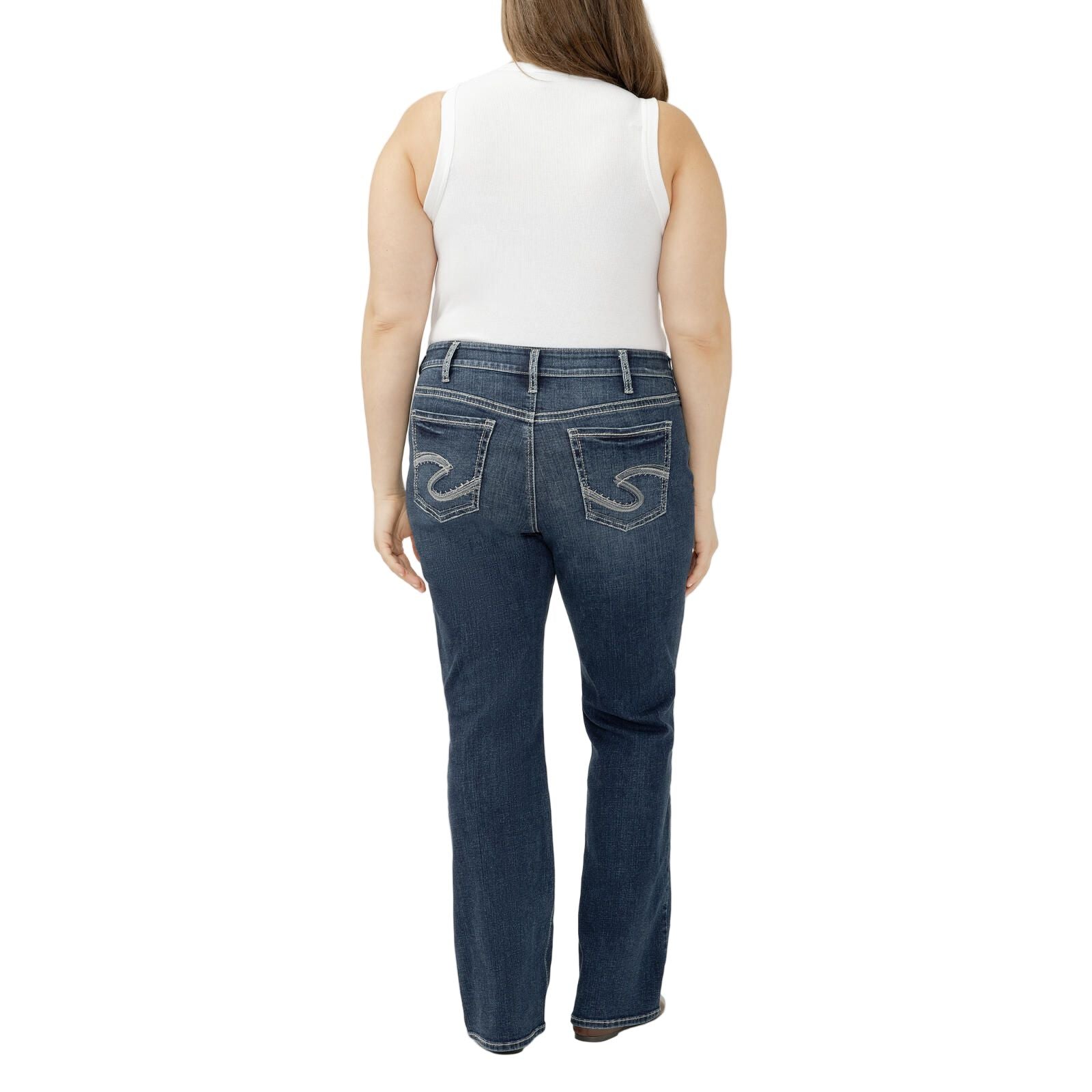 Women's Silver Suki Mid Rise Bootcut Jeans W93719ECF384