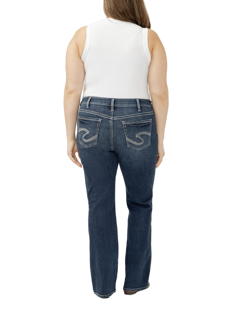 Women's Silver Suki Mid Rise Bootcut Jeans W93719ECF384