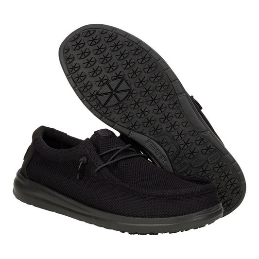 Men's Hey Dude Black Work Casual Shoes 43194-001