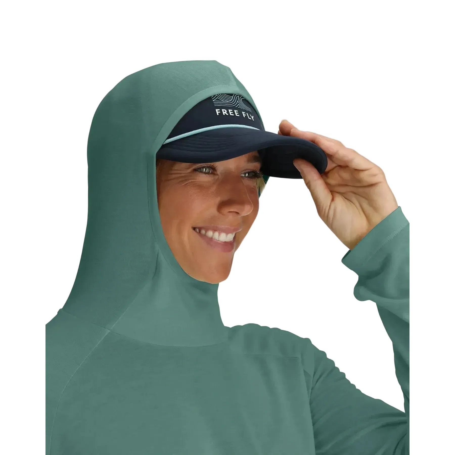 Women's Free Fly Sea Pine Bamboo Lightweight Hoodie II WLWH-535