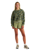 Free Fly Women's Camo Bamboo Northcoast Fleece Crew Neck WNCCREW-P040
