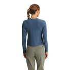 Women's Free Fly Pacific Blue Ribbed Bamboo Long Sleeve WRIBLS-421