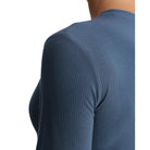 Women's Free Fly Pacific Blue Ribbed Bamboo Long Sleeve WRIBLS-421