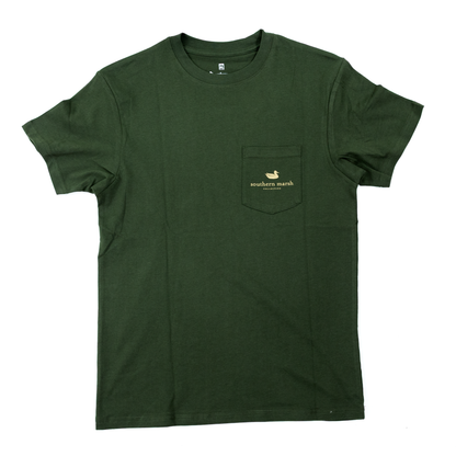 Boy's Southern Marsh Olive Green Eight Point Tee YA8PT-DLV