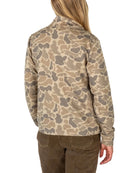 Marsh Wear Women's Khaki Mallard Camo Sullivan Hagood Tech 1/4 Zip Fleece WWF1010