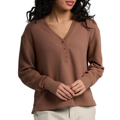 Women's Free Fly Waffle Long Sleeve Henley