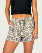 Marsh Wear Women's Khaki Mallard Camo Fireside Sweatshorts WWS5004