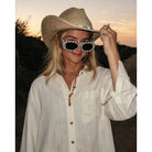 Women's Free Fly Dash Vertical Stripe Sea Salt Sullivan's Shirt FF339-767