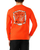 Waggle Boy's Orange Deer Camp Long Sleeve T-shirt 