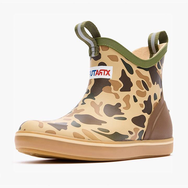 Kid's XTRATUF Duck Camo Ankle Deck Boot XKABDCMY - Crazy House Western Wear